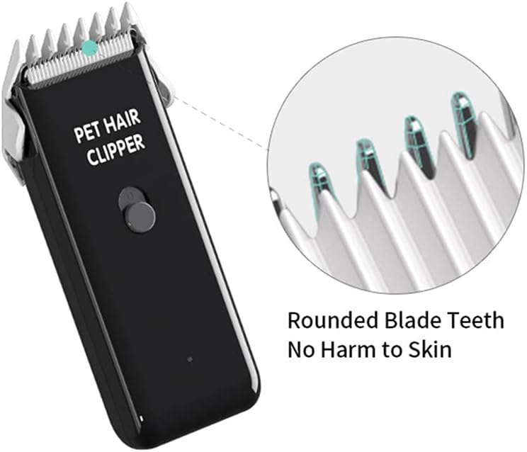 Dog Clippers,Quiet Washable USB Rechargeable Cordless Dog Grooming Kit,Electric Pets Hair Trimmers - Black Clipper - image 3