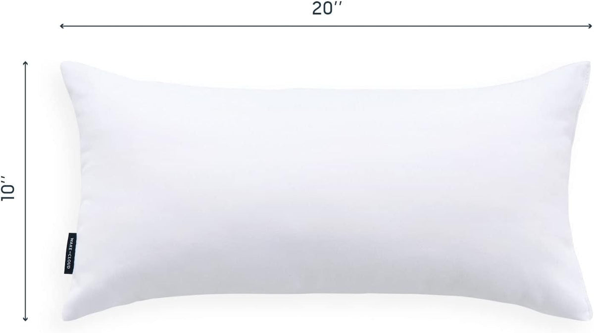 Wake In Cloud nap mat pillow insert, 20 x 10 inch toddler pillow replacement - view 3