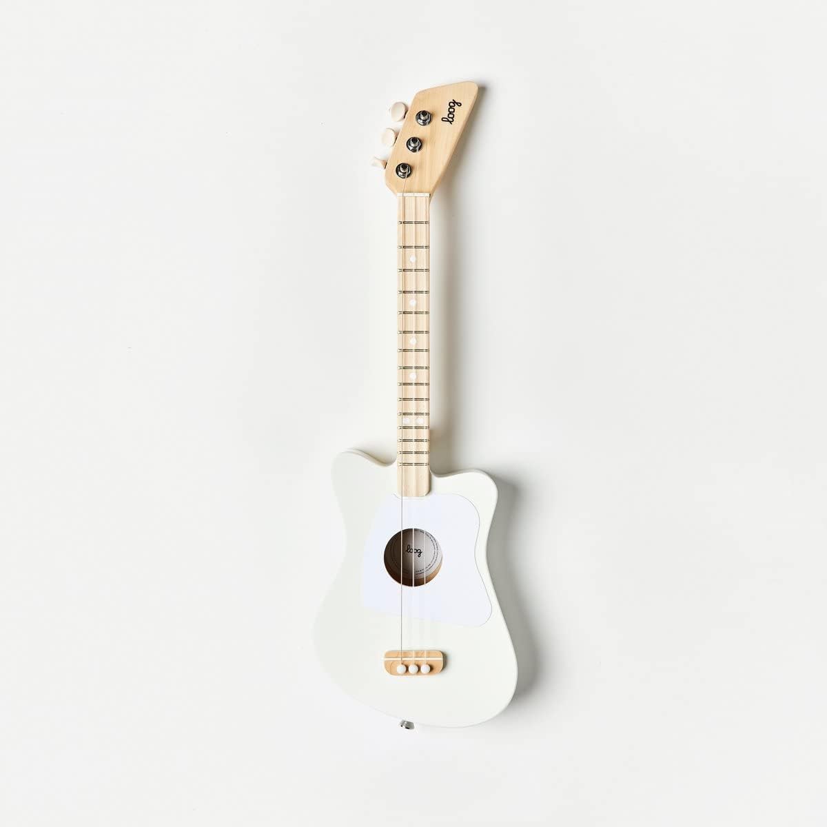 Loog Mini Acoustic kids Guitar for Beginners 3-strings Ages 3+ - White - image 2