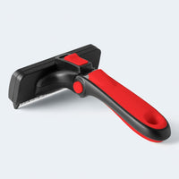 Deshedding Brush for Short/Medium-Hair Dogs & Cats - red / Large - image 4