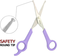 Chibuy Professional Pet Grooming Scissors with Round Tip Stainless - 3. Purple - image 2