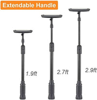 hygger Carbon Fiber 6 in 1 Aquarium Cleaning Tool Kit Al-gae Scraper Scrubber Pad Sponge Telescopic Handle Fish Tank Brush Cleaner Set for Saltwater Freshwater