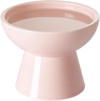 Elevated Cat Food and Water Bowls Set - Single (Water Bowl) / Pink