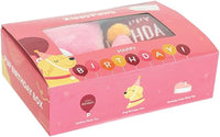 ZippyPaws Birthday Box - Dog Squeaky Toys to Keep Them Busy, Funny Food Plush for Small, Medium, & Large Dogs, Cute Stuffed Puppy Toy & Hat, Pet Products, Gift for Dogs of All Breeds - 3-Pack, Pink