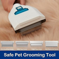Pet Grooming Kit with 3.4L Oversized Vacuum Suction - 99% Pet Hair Removal - Professional Dog Clippers & Shedding Tools for Cats, Teddy, Poodle, Golden Retrievers (Metallic Orange & White)