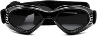 LECONPET Small Dog Sunglasses Waterproof Windproof UV Protection Pet Sunglasses Dog Goggles for Doggy Puppy Cat (Black)