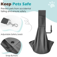 Pawaboo Small Dog Sling Carrier – Essentials for Dogs - D-Dark Gray - image 4