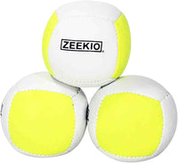 Zeekio Lunar set of 3 UV reactive six-panel juggling balls
