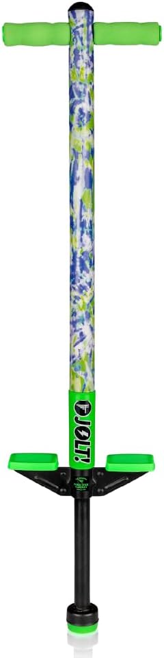 Flybar Jolt Pogo Stick for Kids - Green Tie Dye