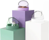 Guinea Pig Food Bowl Hamster Ceramic Water Dish Anti-Spill & Prevent - White - image 2