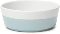 Waggo Dipper Ceramic Dog Bowl for Small and Large Breeds - Heavyweight and Durable Pet Food and Water Dish Crock, Dishwasher Safe, Modern (Medium, Cloud)