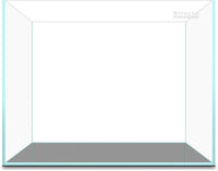 2.5 Gallon Rimless Aquarium Tank, Ultra Clear Low Iron Nano Fish Tank for Betta Shrimp, L11.8×W5.5×H9.8 Glass Thickness 5mm with EVA Foam Leveling Mat