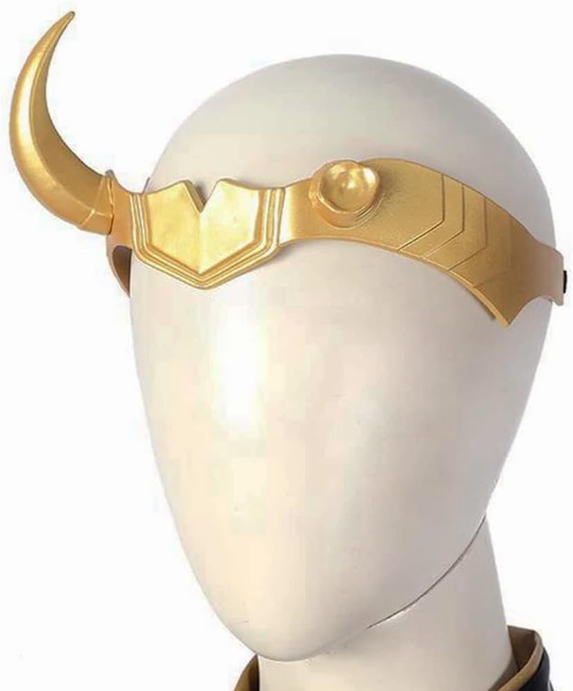 CAFELE gold horned superhero helmet in PVC for Norse cosplay - view 5