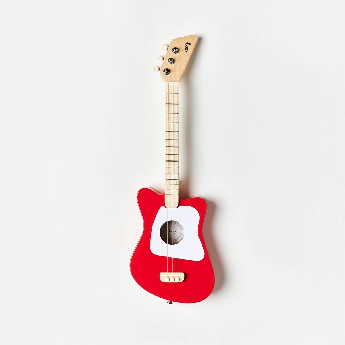 Loog Mini Acoustic kids Guitar for Beginners 3-strings Ages 3+ - Red - image 2