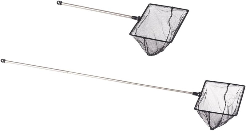 Long Handle Fine Net Fish Tank Net, Retractable 24 inches - 6 Inch