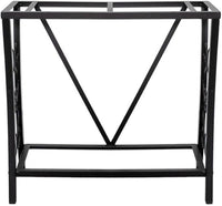 MAKLAINE Traditional Steel 29 Gallon Metal Aquarium Stand in Black