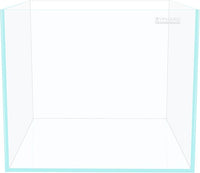 Cube Rimless Aquarium 11 Gallon, Ultra Clear Low Iron Square Fish Tank, L13.8×W13.8×H13.8 Glass Thickness 5mm with EVA Foam Leveling Mat