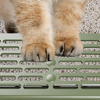 Enclosed Stainless Steel Cat Litter Box with Lid, XL Extra Large Litter Box for Big Cats, Metal Litter Pan High Sided, Never Absorbs Odors, Anti-Urine Leakage, Include Scoop (Green)