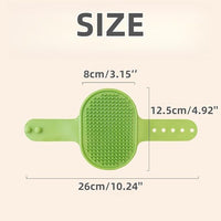 4-Pack Silicone Cat Brush Set, Pet Scratcher and Massager – Adjustable Pet Deshedding Brush, Bath Brush for Cats and Dogs, Suitable for Furniture Legs & Corners (4PCS (2 Yellow + 2 Green))
