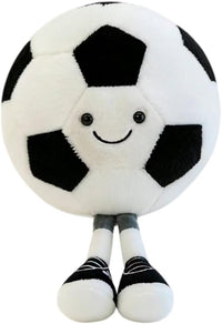 XIZHI 12 inch rugby plush toy sport ball pillow with cute face and short legs