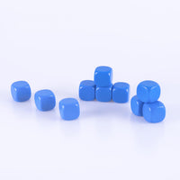 22MM Rounded Blank Six Sided Dice Lianshi Teaching Created Sesources - 10Pcs / Blue - image 3