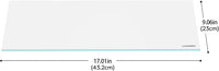LANDEN Glass Aquarium Lid with Clips for 30x30cm 6.6 Gallon Rimless - Glass Lid / 432x230mm (1 pc) - image 2