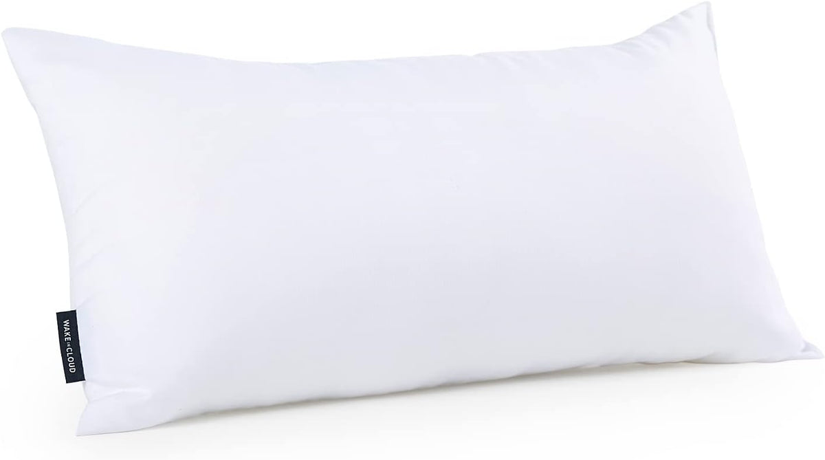 Wake In Cloud nap mat pillow insert, 20 x 10 inch toddler pillow replacement