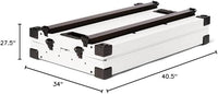 Impact Collapsible Dog Crate - Foldable Hard Crate for Extra Large Dogs - Heavy Duty Travel Kennel with Powder-Coated Aluminum - Quick Setup for Indoor & Outdoor (White, 40"+ (40.5" L x 27.5”W x 34" H
