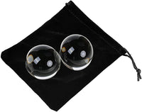 DSJUGGLING clear acrylic contact juggling balls, 60mm, set of 2