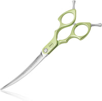 Curved Dog Grooming Scissors, Trimming Face and Paws. - Curved (Super Lightweight) / 6.5"