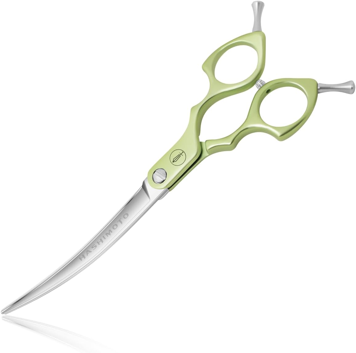 Curved Dog Grooming Scissors, Trimming Face and Paws. - Curved (Super Lightweight) / 6.5"