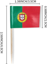 mflagperft 100-pack American flag toothpicks with double-sided paper USA flags on wooden picks - view 23
