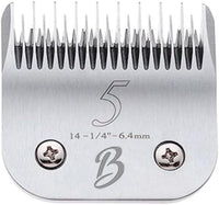 Detachable A Series 5 Blade Dog Grooming Skip Tooth Cuts Length 1/4" - 6.4mm Japanese High Carbon Steel Dog Clippers for Grooming | Detachable Clipper Blade 5 (Compatible A5 Series(B5)
