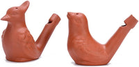 KVMORZE ceramic bird water whistles, set of 2 clay bird-shaped warbler whistles