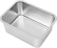 Kichwit 1.8 Gallons Large Dog Bowl, Stainless Steel Pan – Essentials for Dogs - 2.5 Gallons (Pack of 2) - image 4