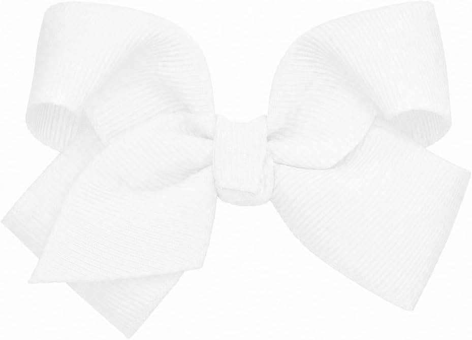 Motique Accessories 4 inch dusty rose grosgrain hair bow for girls on a metal alligator clip - view 6