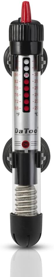 DaToo 50 Watt Aquarium Heater Submersible Adjustable Temperature Fish - 50Watt