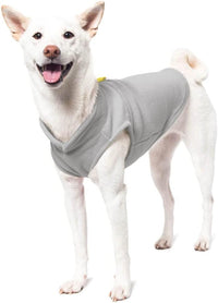Gooby Fleece Vest Dog Sweater - Gray-Yellow / Large (Around 18-lb) - image 3