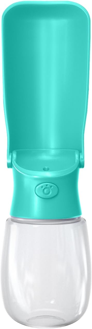 WePet Foldable Portable Dog Water Bottle Puppy Water Dispenser - #01 Aqua / 12 oz
