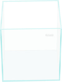 Tall Rimless Aquarium 9.5 Gallon, Ultra Clear Low Iron Small Fish Tank for Betta, L11.8×W11.8×H15.8 Glass Thickness 5mm with EVA Foam Leveling Mat