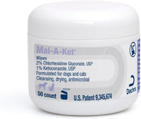 Mal-A-Ket Wipes, 2.25" Round - 50 Count (Pack of 1)