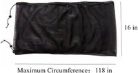 Adjustable Birdcage Seed Catcher Feather Catcher Bird Cage Cover Net - 118 x 16 Inch / Black - image 2