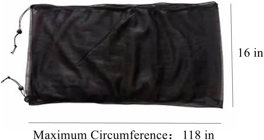 Adjustable Birdcage Seed Catcher Feather Catcher Bird Cage Cover Net - 118 x 16 Inch / Black - image 2