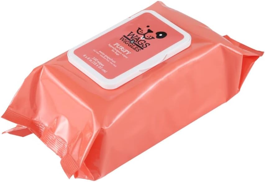 Wags & Wiggles Hypoallergenic Dog Wipes, Fragrance-Free - Zesty Grapefruit - Hypoallergenic / 100 Count (Pack of 2) - image 3