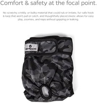 Pet Parents® Washable Dog Diapers (3pack) + Extendrs® of Durable Doggie Diapers, Premium Dog Diapers Female & Male (X-Large, Camo)