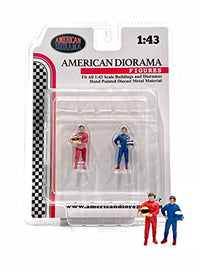 "Racing Legends" 80's Set of 2 Diecast Figures for 1/43 Scale Models by American Diorama