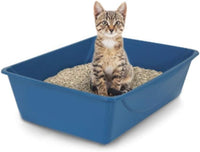 Petmate Basic Open Plastic Cat Litter Pan, Gray - Blue Mesa/ Mouse Gray / Small (Pack of 12) - image 2