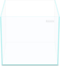 Cube Rimless Aquarium 4 Gallon, Ultra Clear Low Iron Nano Fish Tank for Betta, L9.8×W9.8×H9.8 Glass Thickness 5mm with EVA Foam Leveling Mat