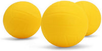 Viminston three yellow 3.5 inch roundnet replacement balls with pump