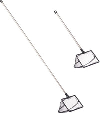 Long Handle Fine Net Fish Tank Net, Retractable 24 inches - 6 Inch - image 2